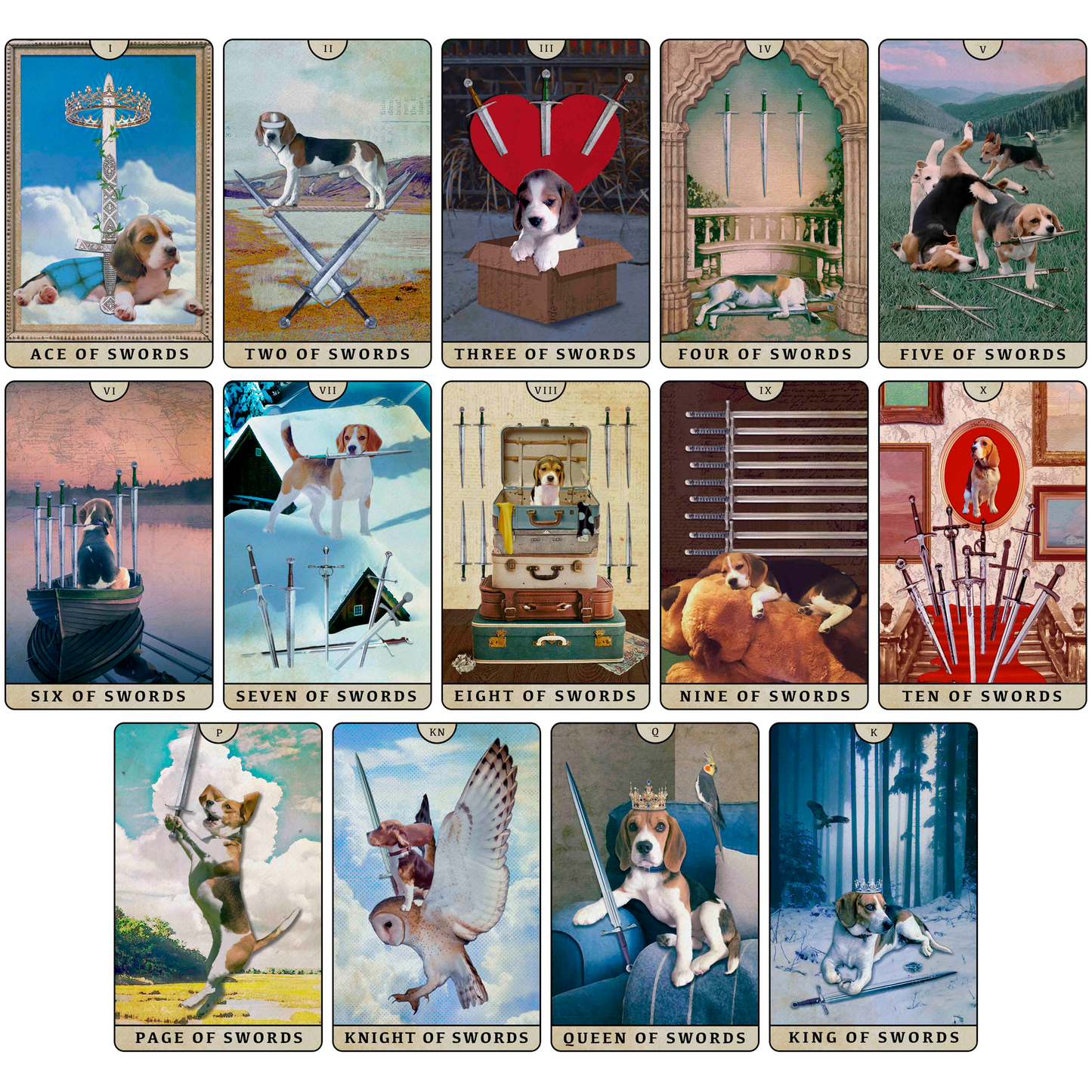 Tarot of Beagle Dogs