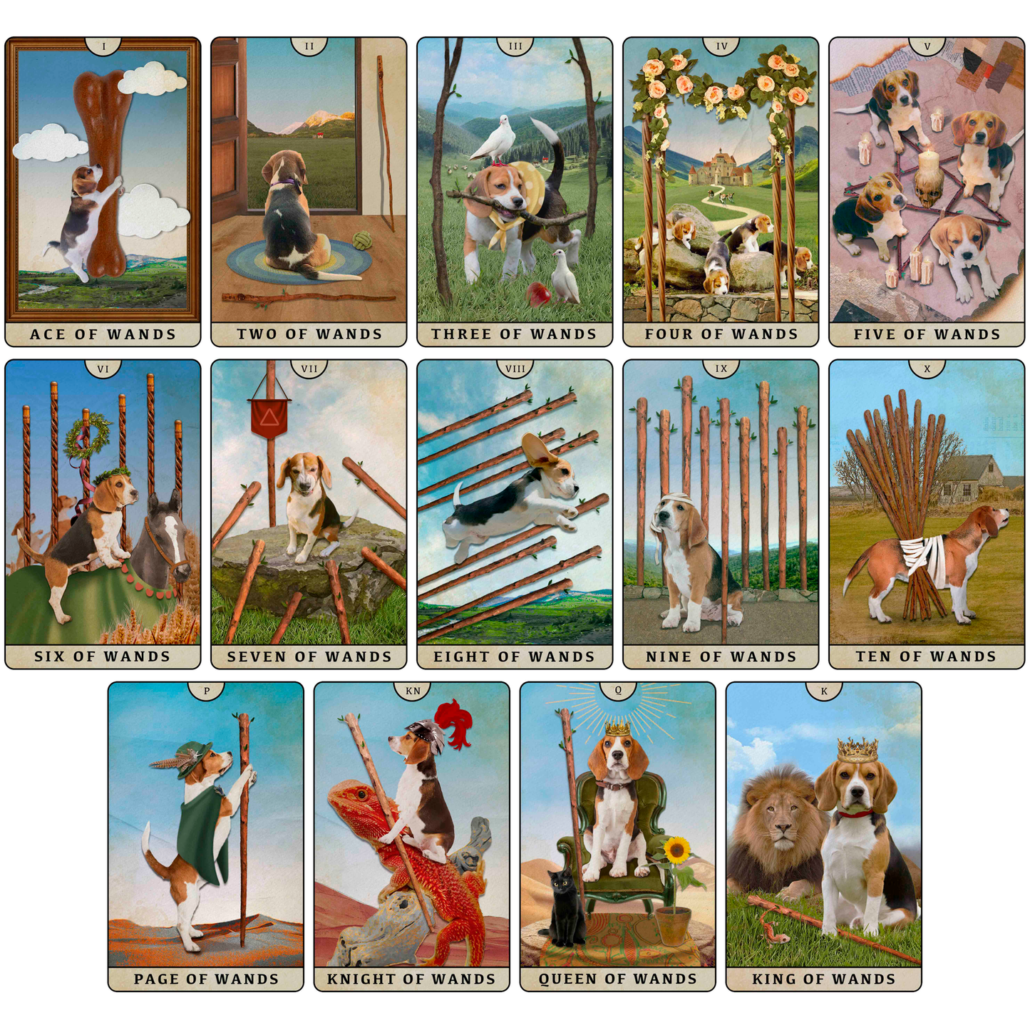 Tarot of Beagle Dogs