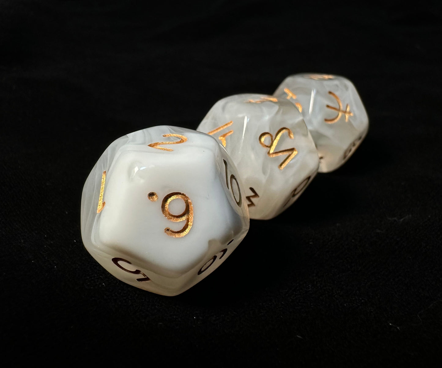 Meteodice Galaxy-Themed D12 Astrology Dice