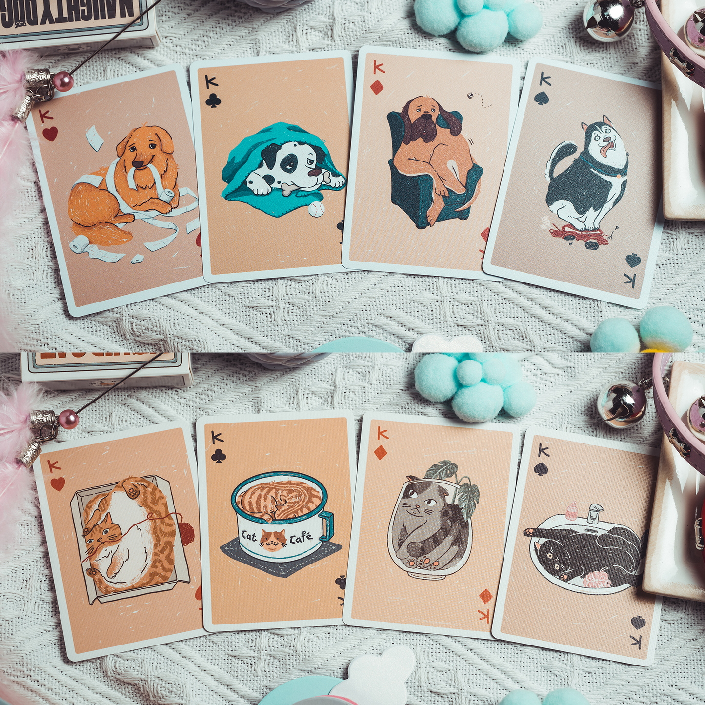 Naughty Dog & Liquid Cat Playing Cards