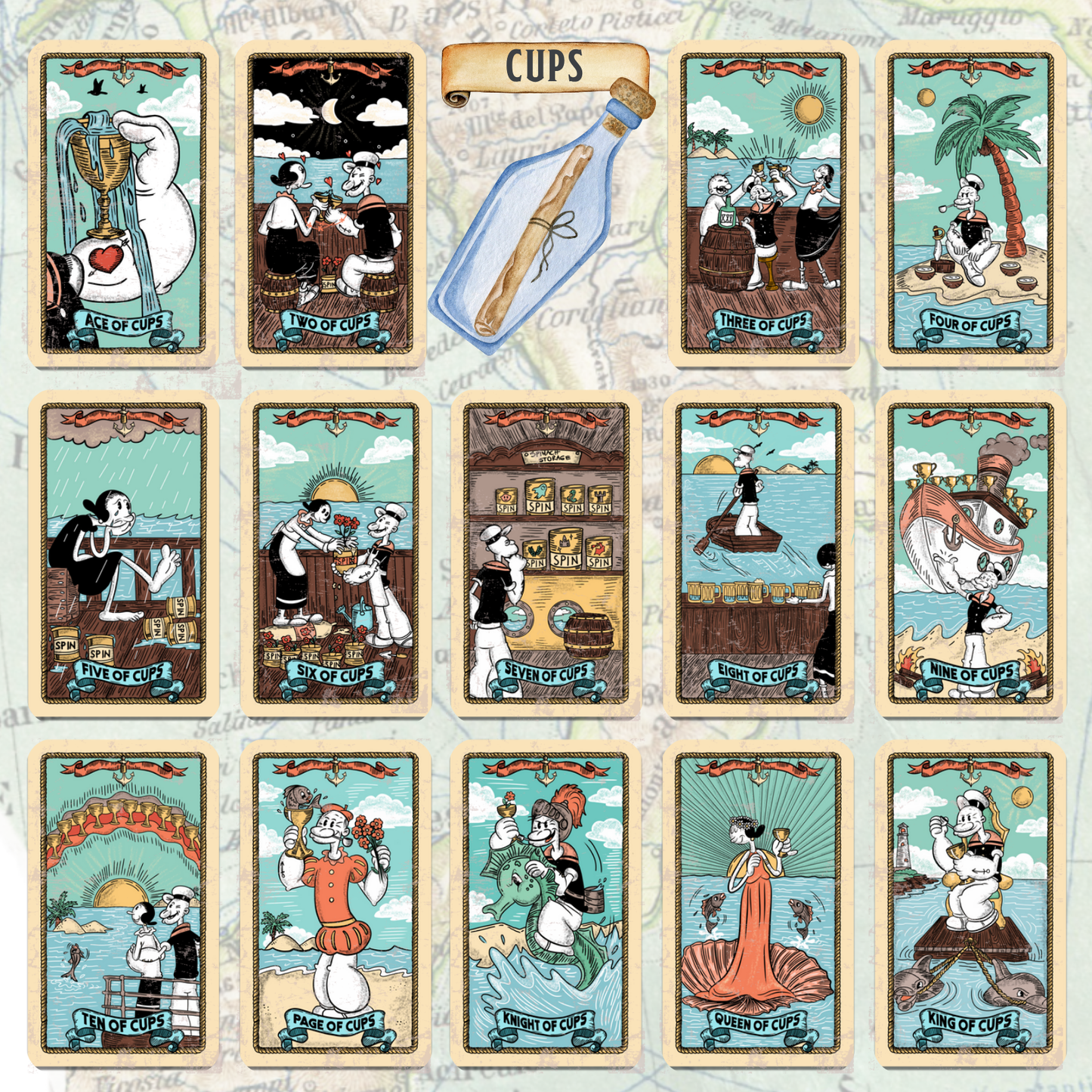 Sailor's Arcana: Popeye Inspired Tarot Deck