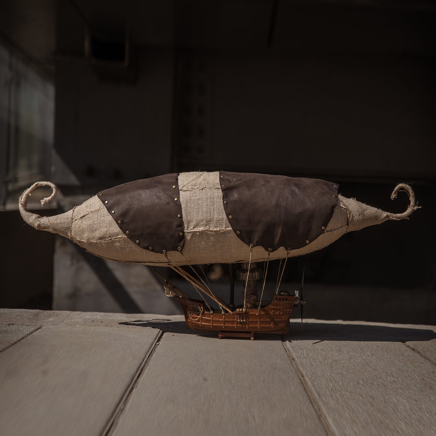 "Zeppelin" Handcrafted Steampunk Airship Model