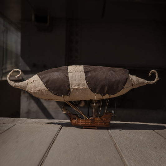 "Zeppelin" Handcrafted Steampunk Airship Model