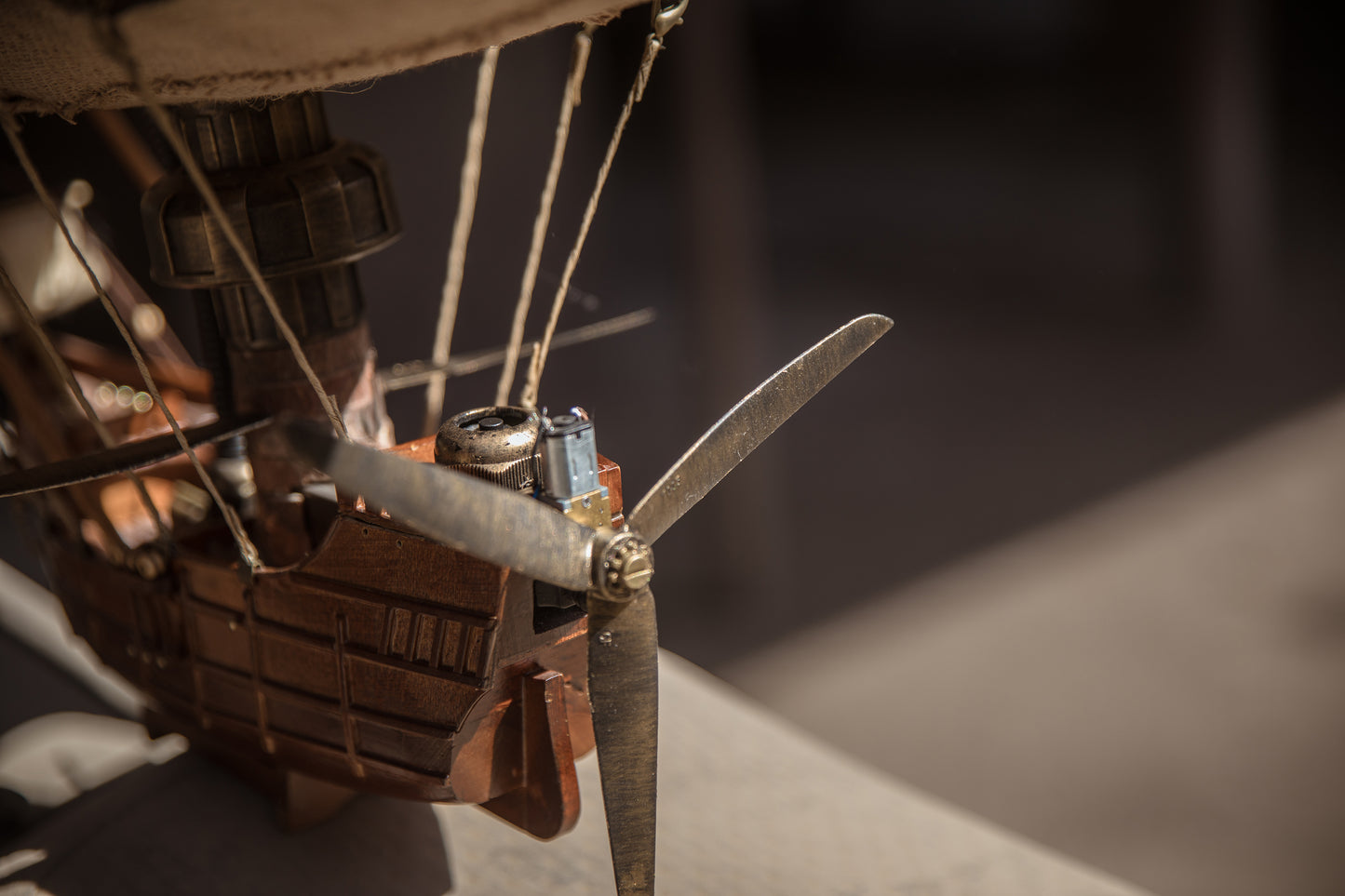 "Zeppelin" Handcrafted Steampunk Airship Model