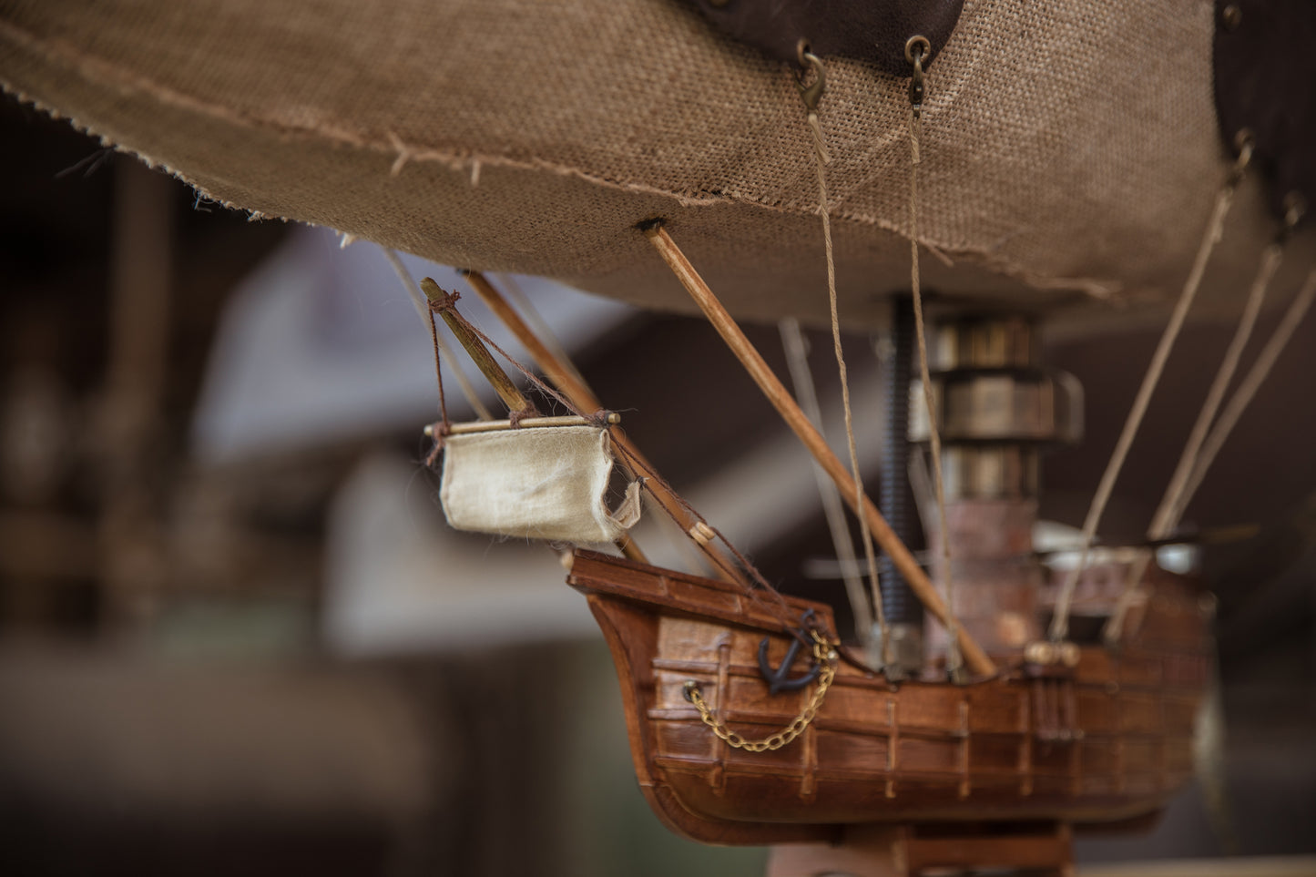 "Zeppelin" Handcrafted Steampunk Airship Model