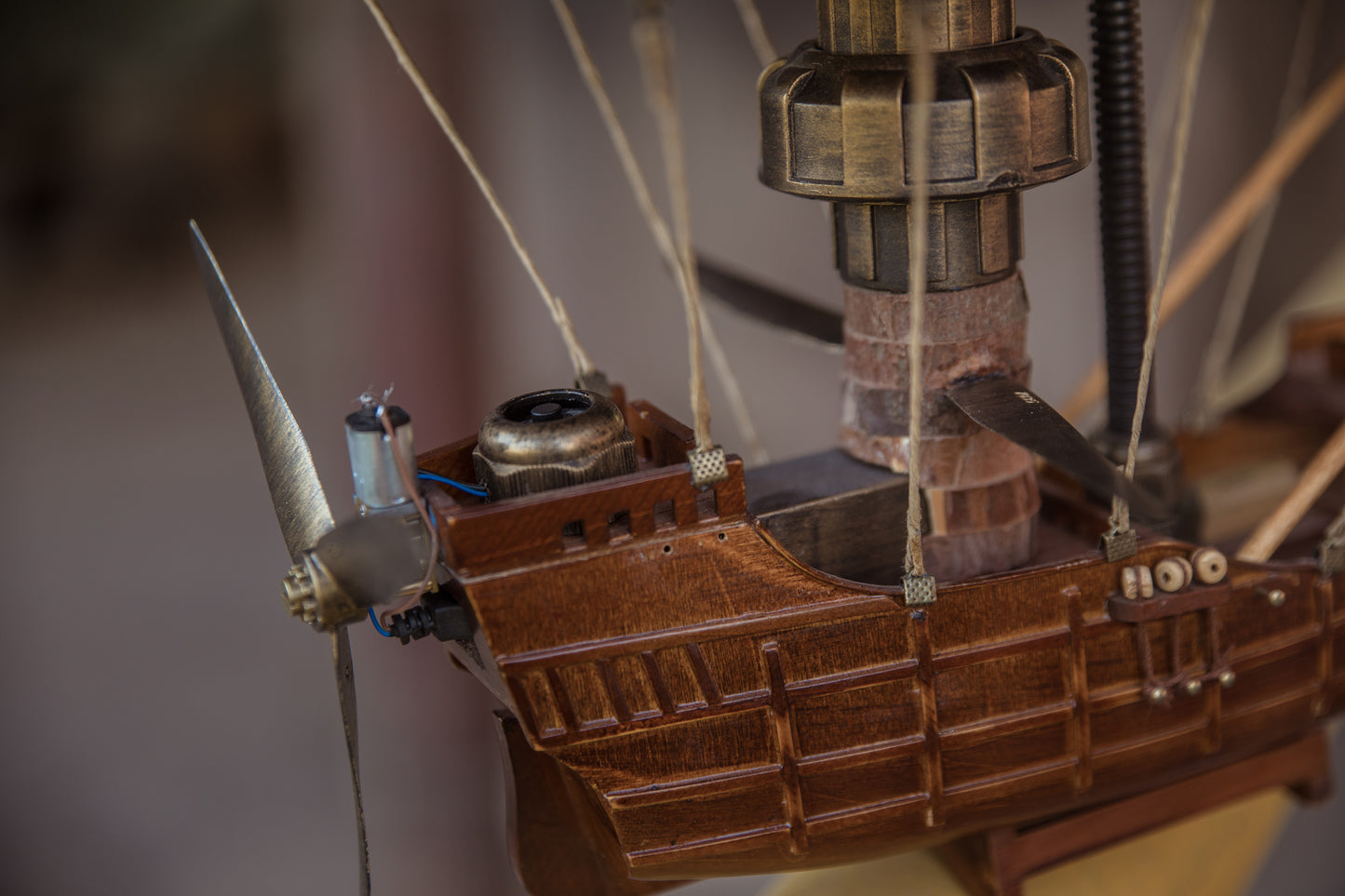 "Zeppelin" Handcrafted Steampunk Airship Model