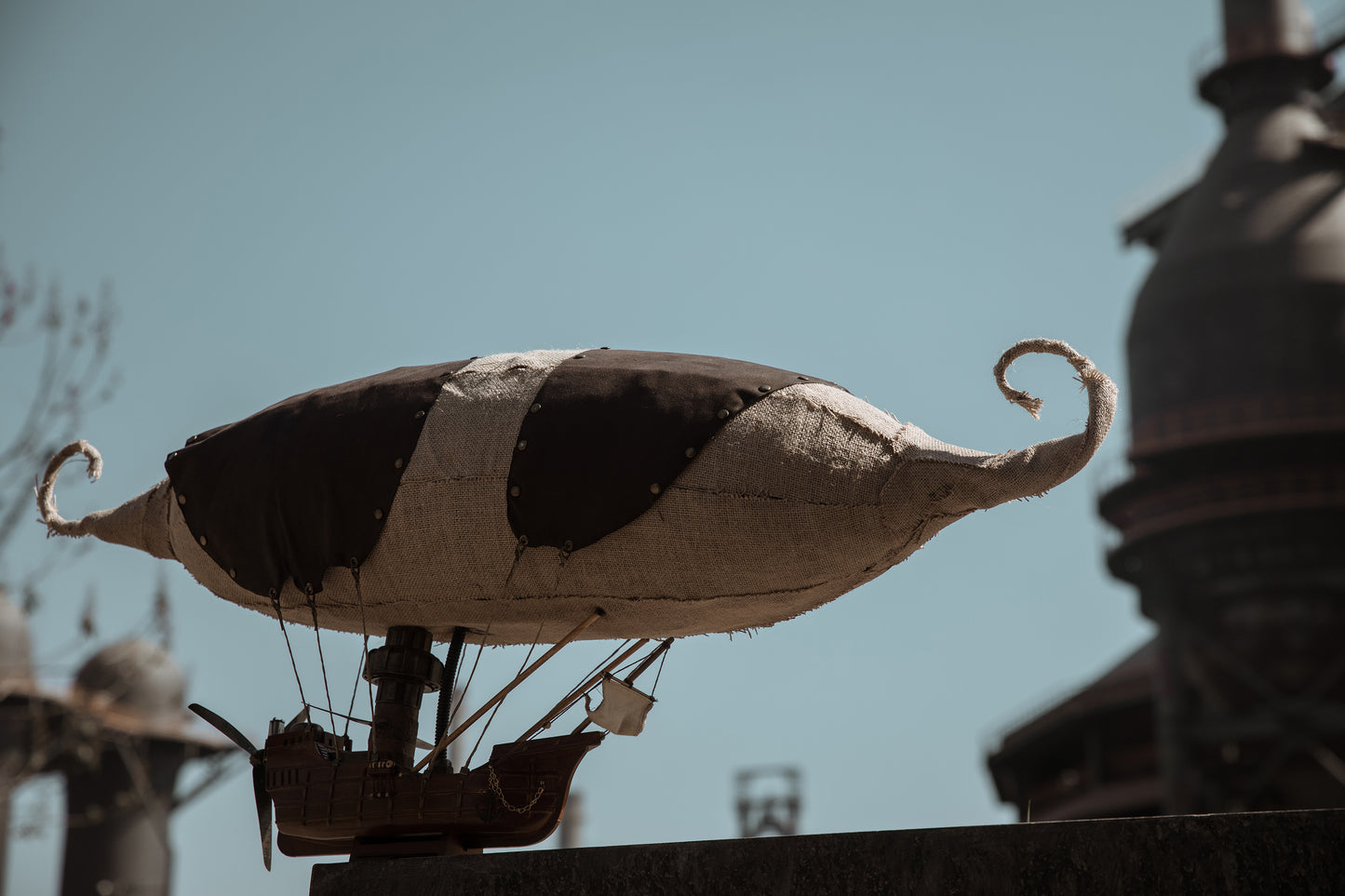 "Zeppelin" Handcrafted Steampunk Airship Model