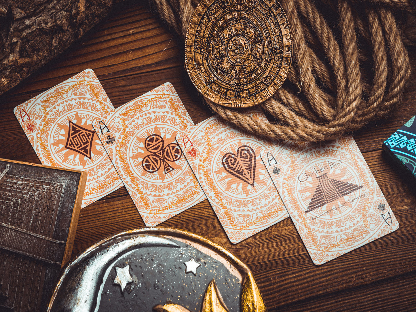 Maya Sun & Moon Playing Cards