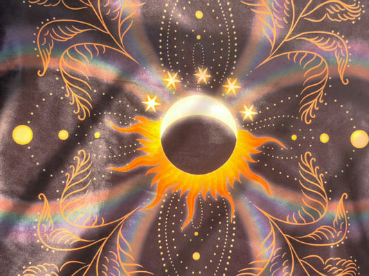 Uno with the Sun Tarot Cloth "Midnight Glow"