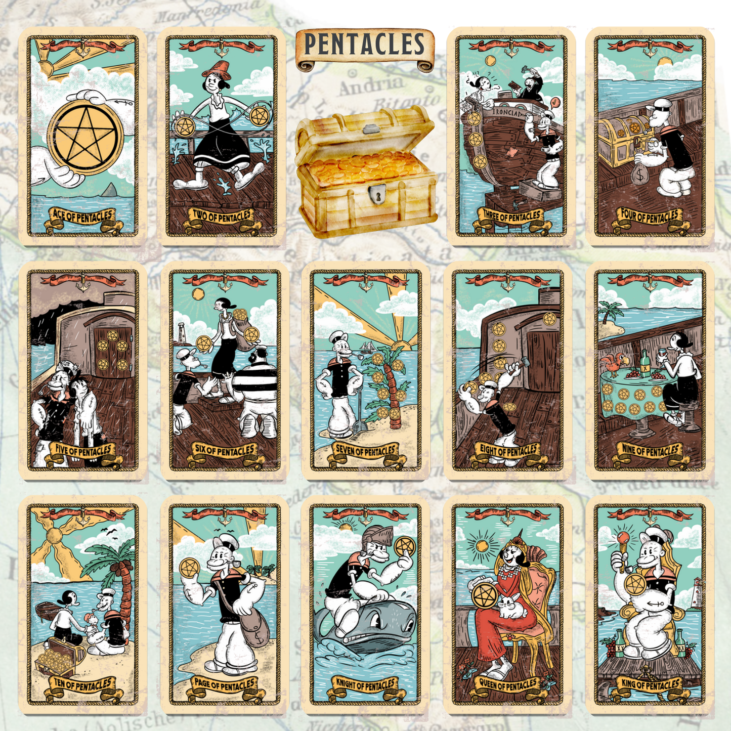 Sailor's Arcana: Popeye Inspired Tarot Deck