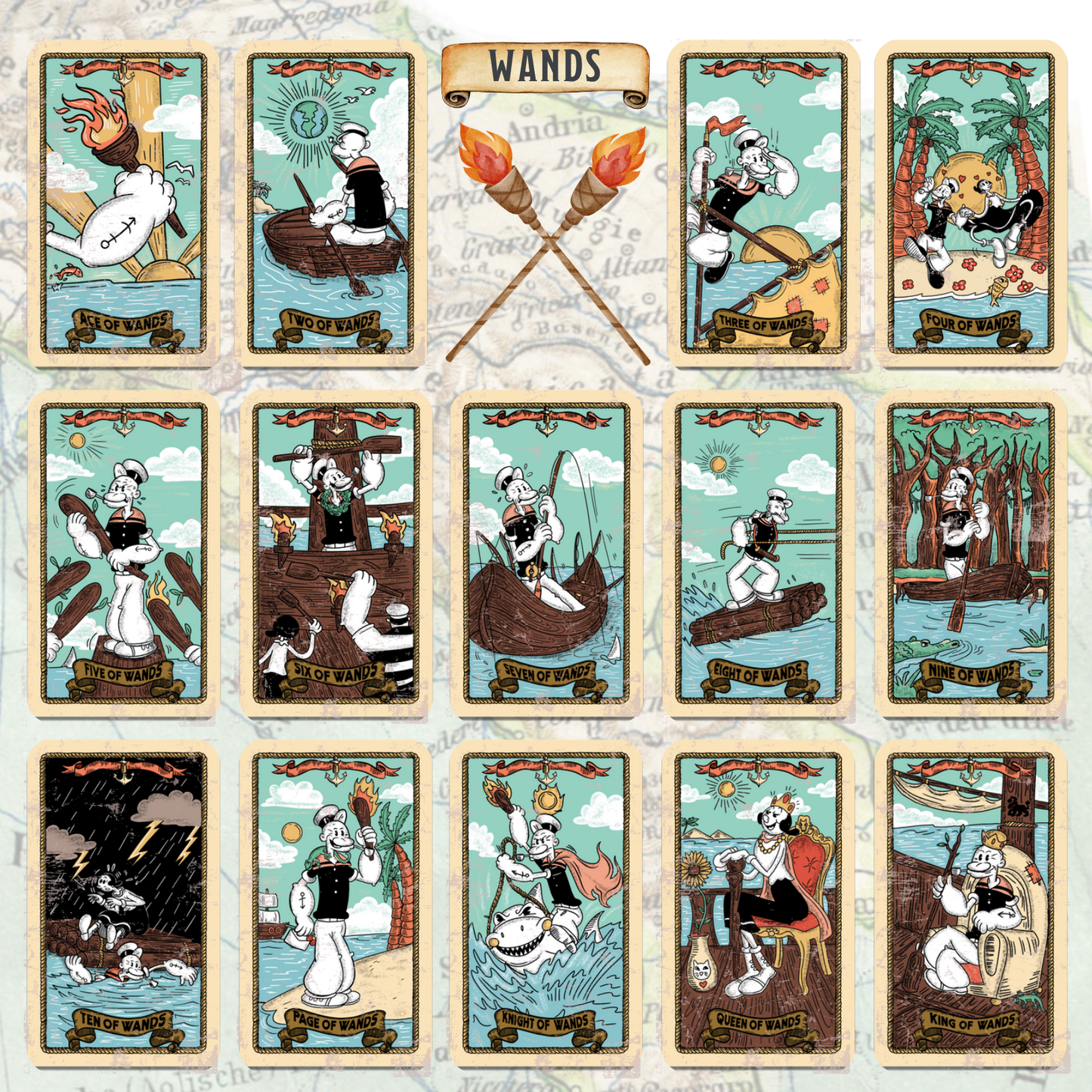 Sailor's Arcana: Popeye Inspired Tarot Deck