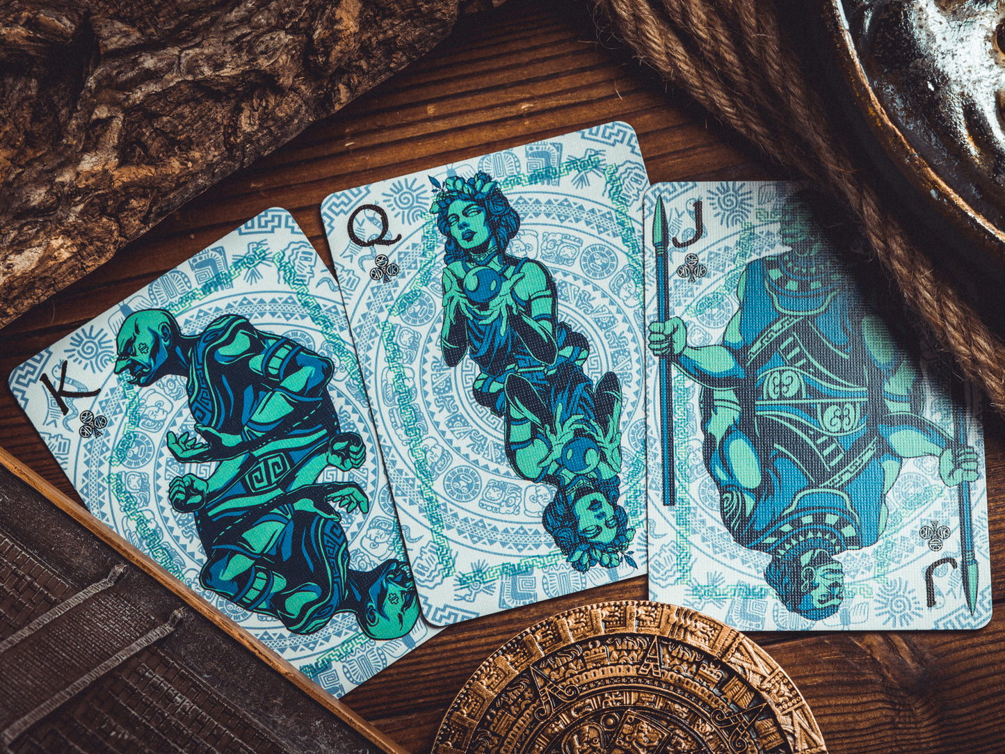 Maya Sun & Moon Playing Cards