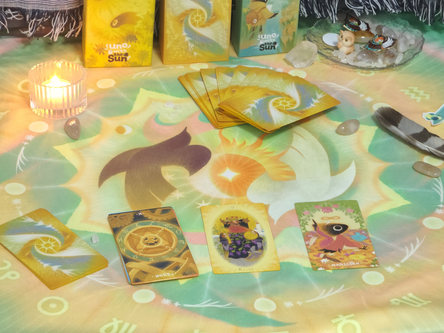 Uno with the Sun Tarot Cloth "Daytime Glory"