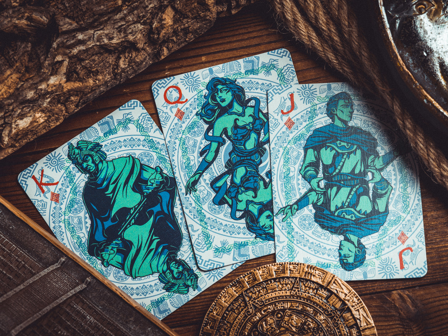 Maya Sun & Moon Playing Cards