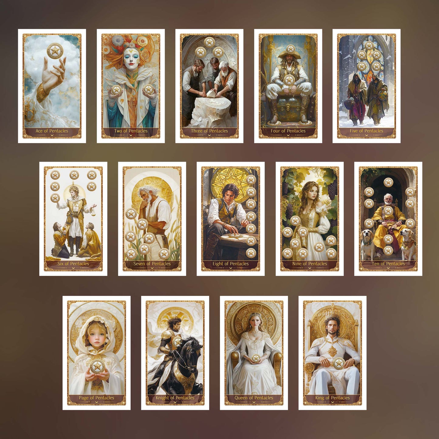 Golden Wheel Guardian Tarot