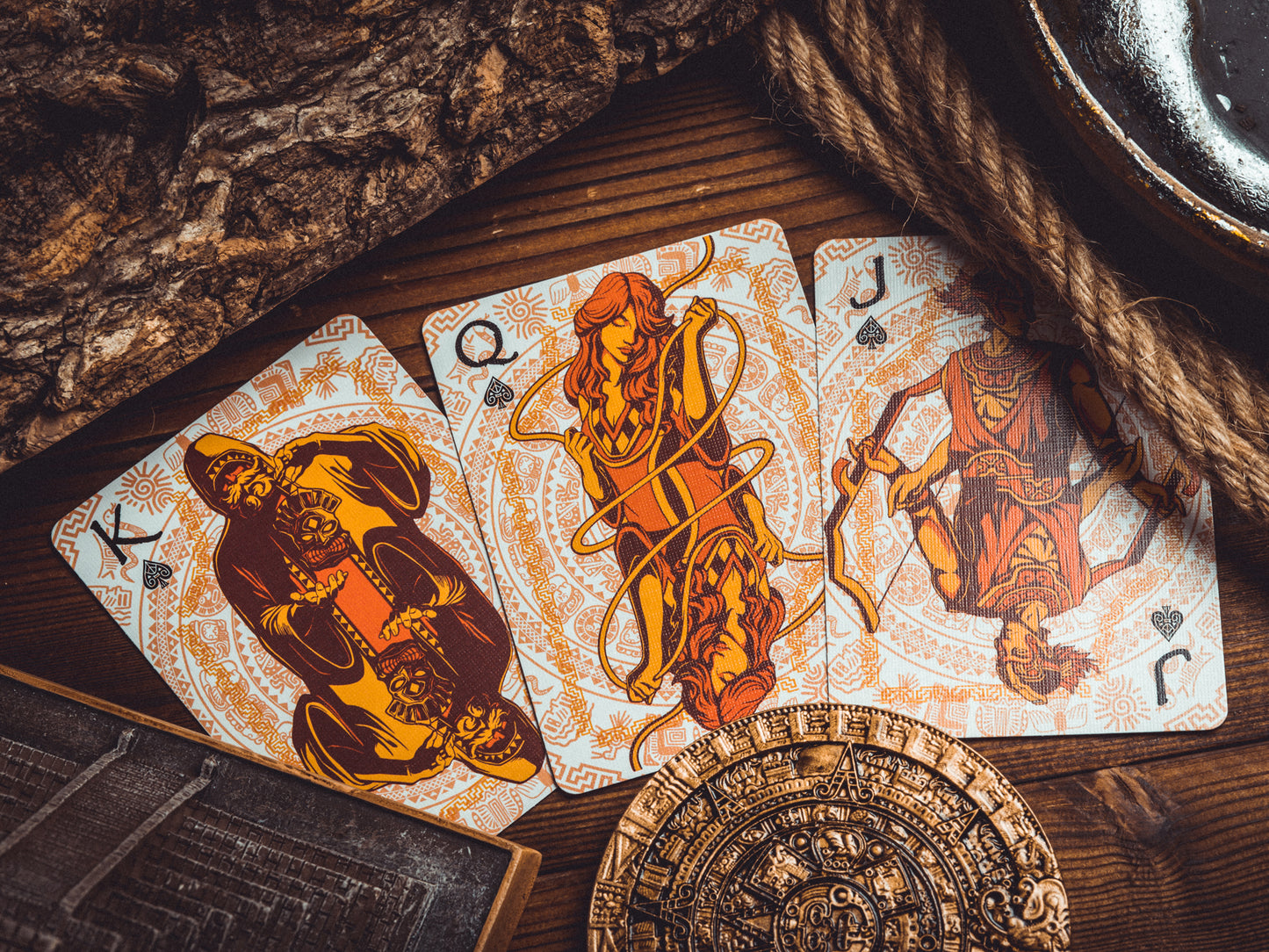 Maya Sun & Moon Playing Cards