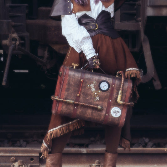 "The Boiler" Handcrafted Steampunk Travel Suitcase
