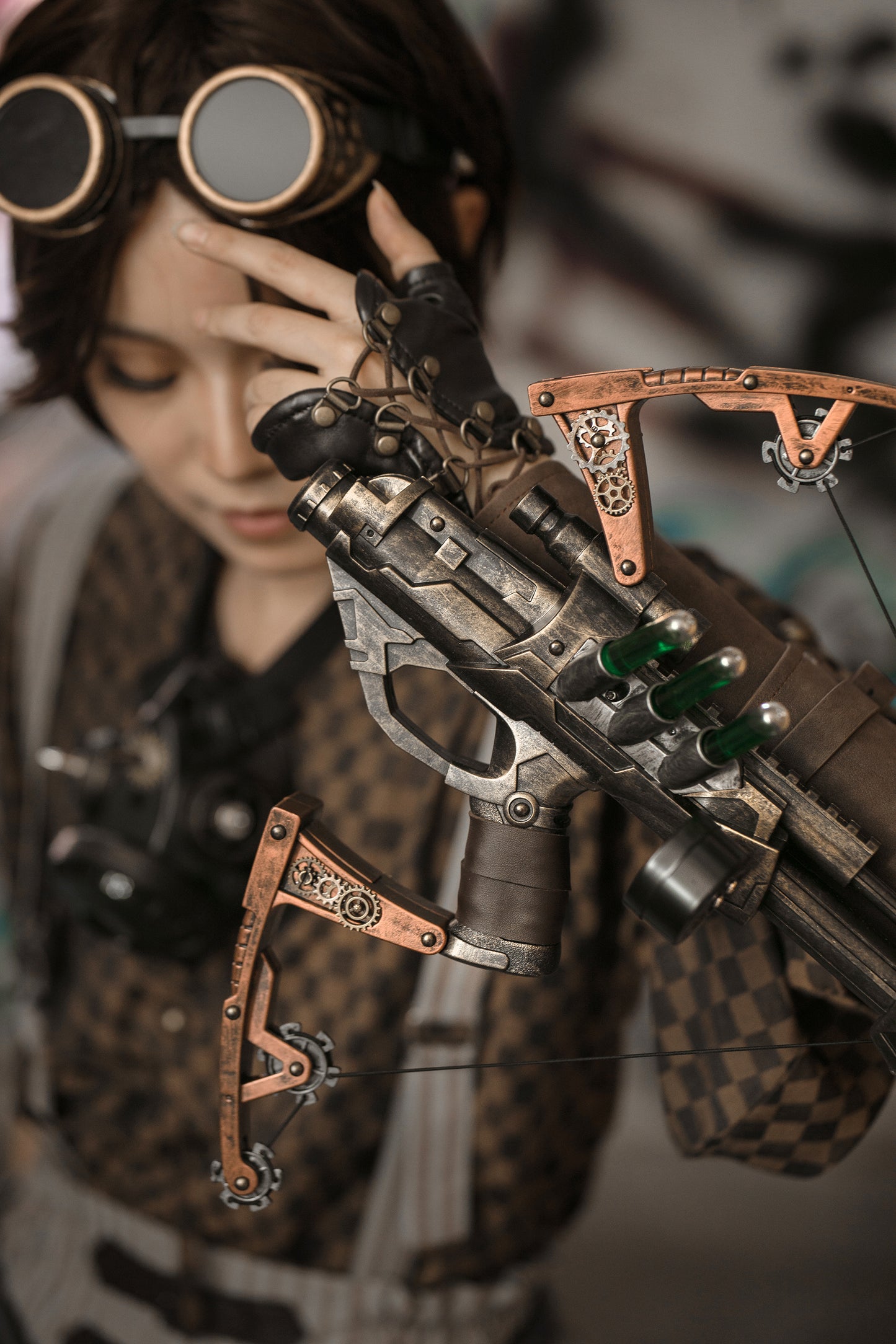 "Venom" Handcrafted Steampunk Wrist Crossbow