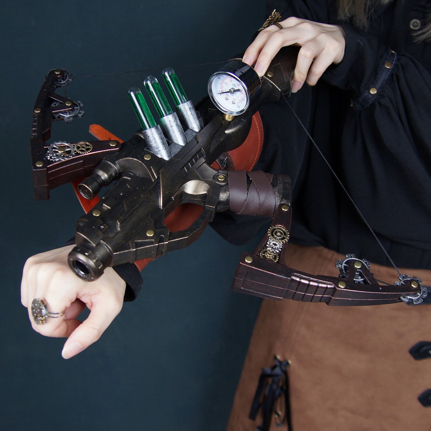 "Venom" Handcrafted Steampunk Wrist Crossbow