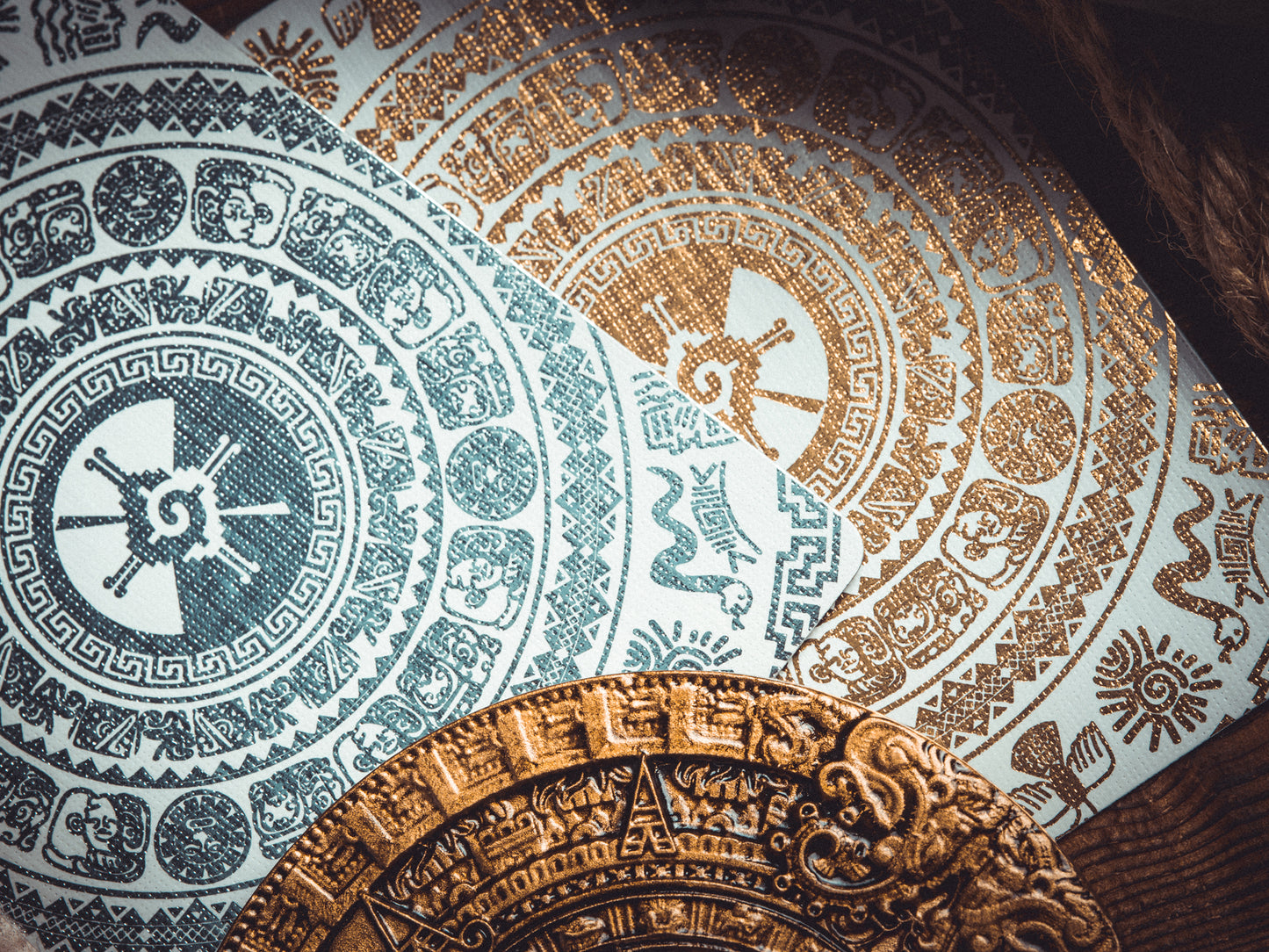 Maya Sun & Moon Playing Cards