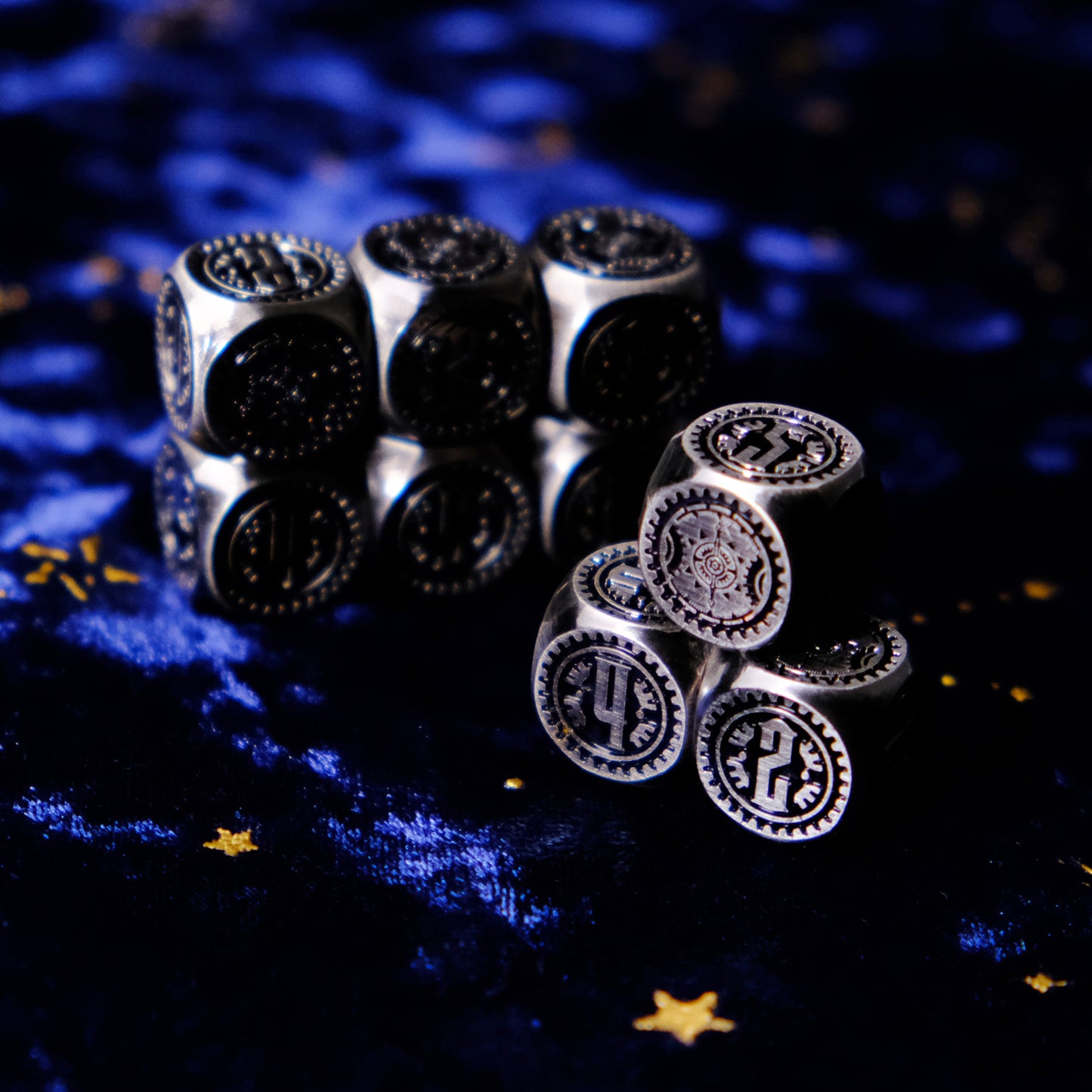 Dreamgear Steampunk D6 Metal Dice