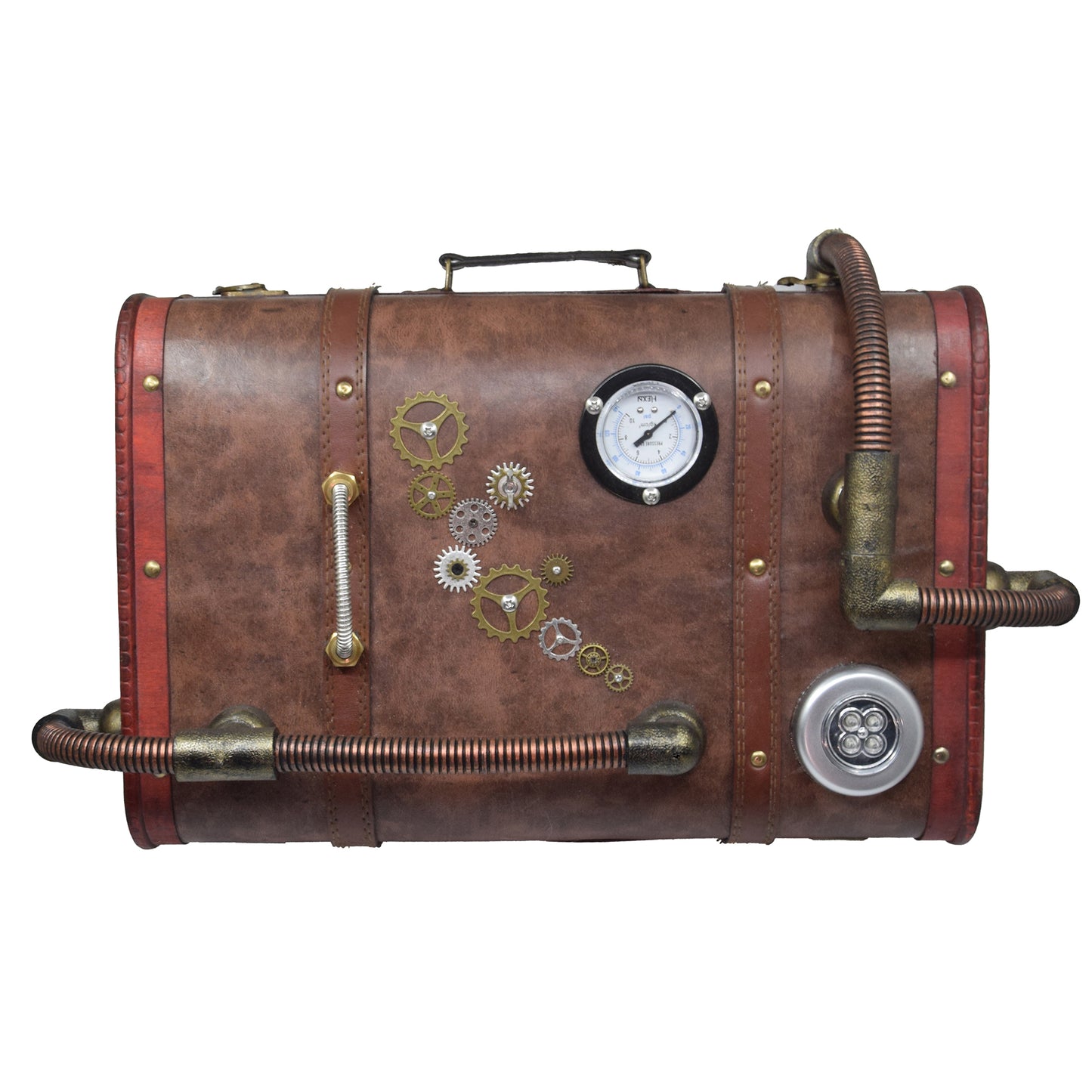 "The Boiler" Handcrafted Steampunk Travel Suitcase