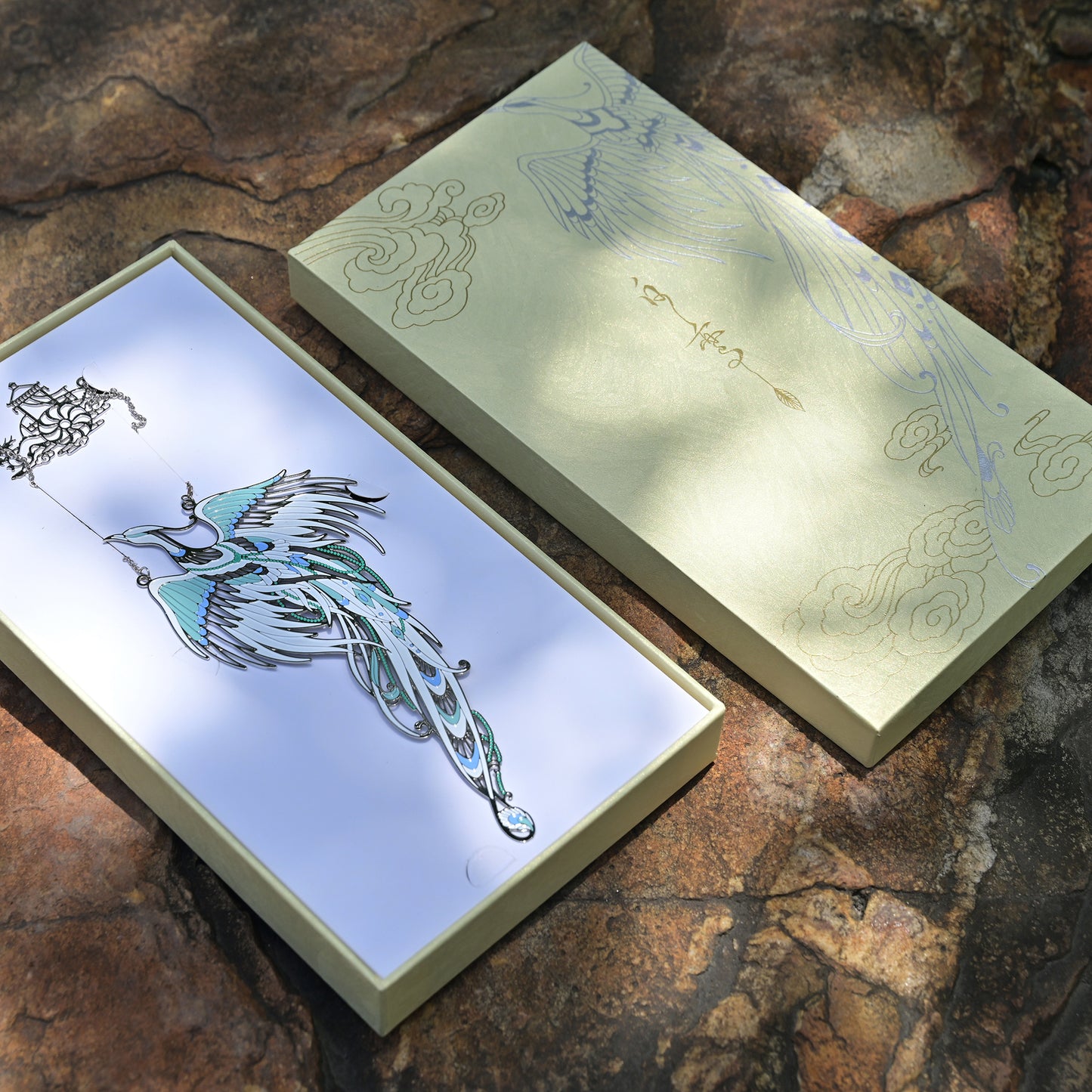 Auspicious Animal Metal Bookmarks (Luan Bird)