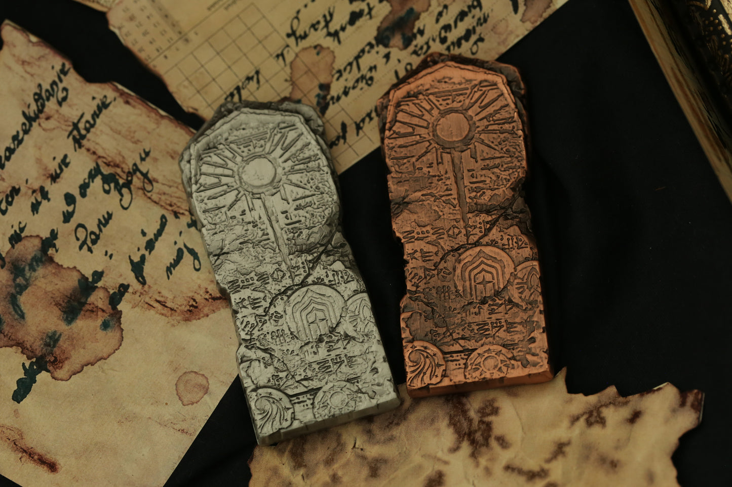 Lord of Mysteries Blasphemy Slate Fridge Magnets & Copper Bullions