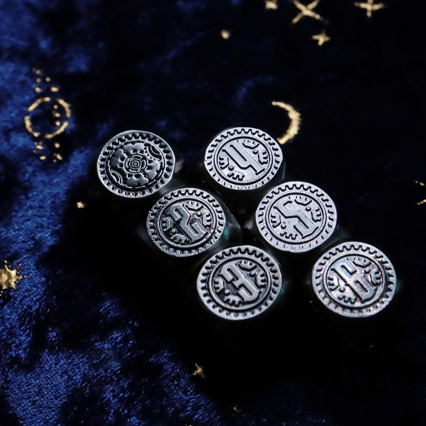 Dreamgear Steampunk D6 Metal Dice