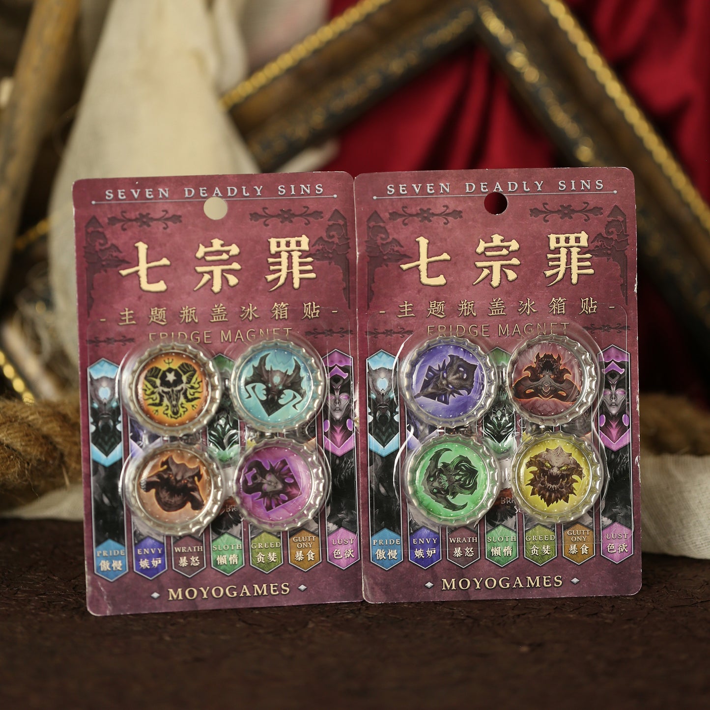 Seven Deadly Sins Fridge Magnets