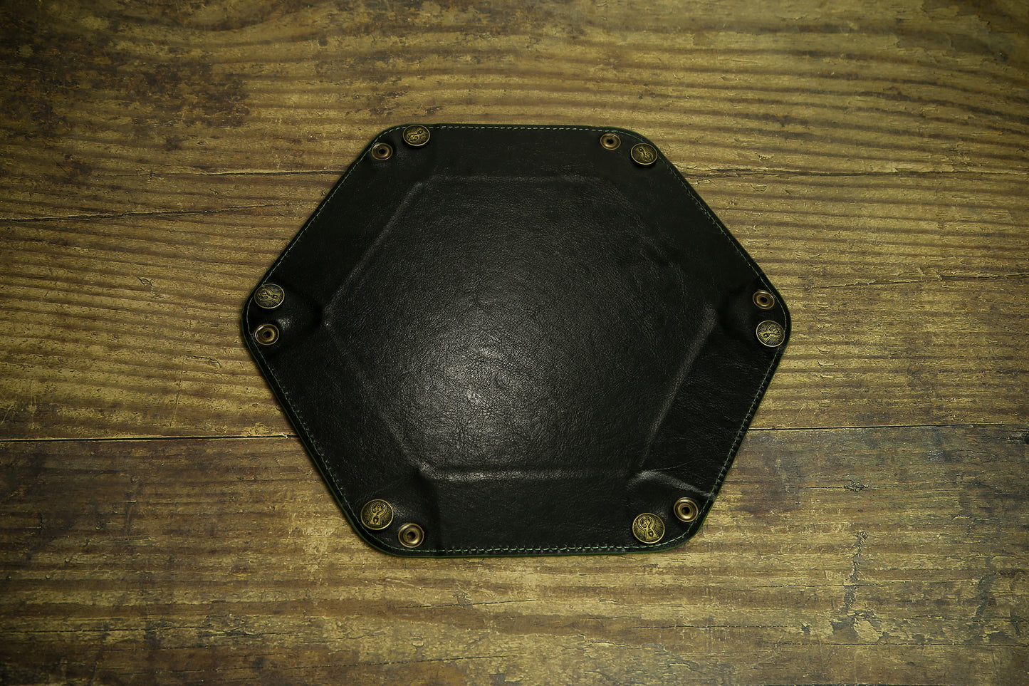 The Keeper of Arcane Lore Leather Dice Tray