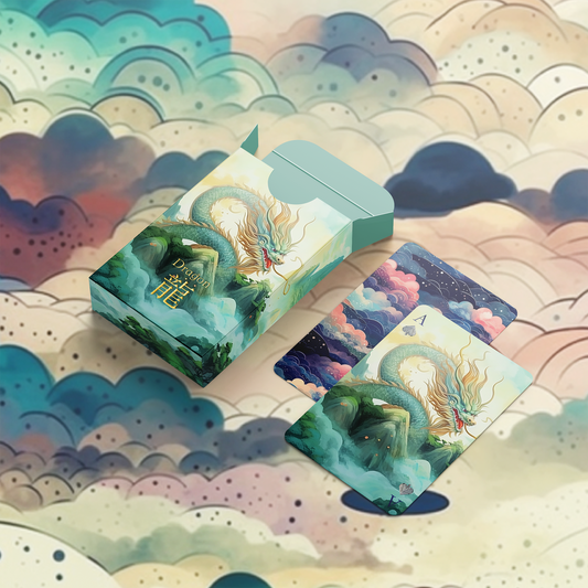 Dragon & Rabbit Zodiac Charms Playing Cards