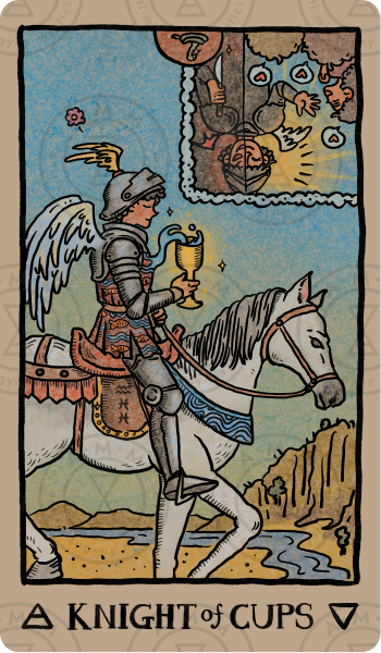 Akashic Eye Tarot – Knight of Cups