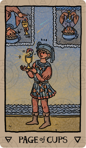 Akashic Eye Tarot – Page of Cups