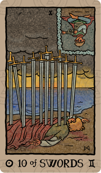 Akashic Eye Tarot – Ten of Swords