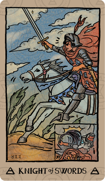 Akashic Eye Tarot – Knight of Swords