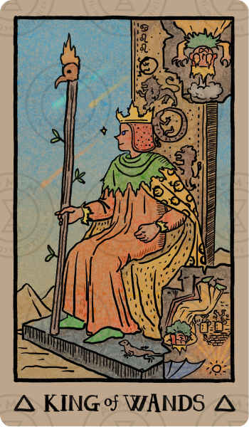 Akashic Eye Tarot – King of Wands