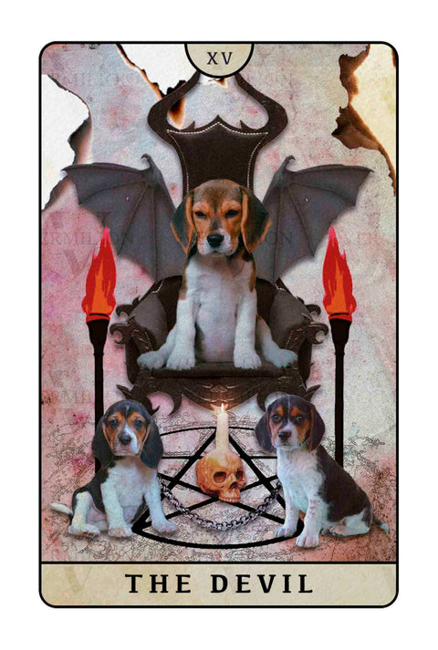 Beagle Dogs Tarot – The Devil