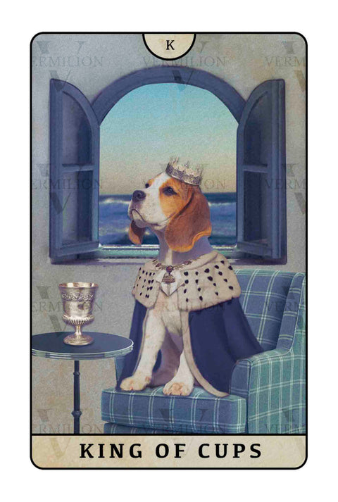 Beagle Dogs Tarot – King of Cups