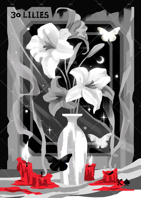 Blood Nightmare Lenormand – Lilies