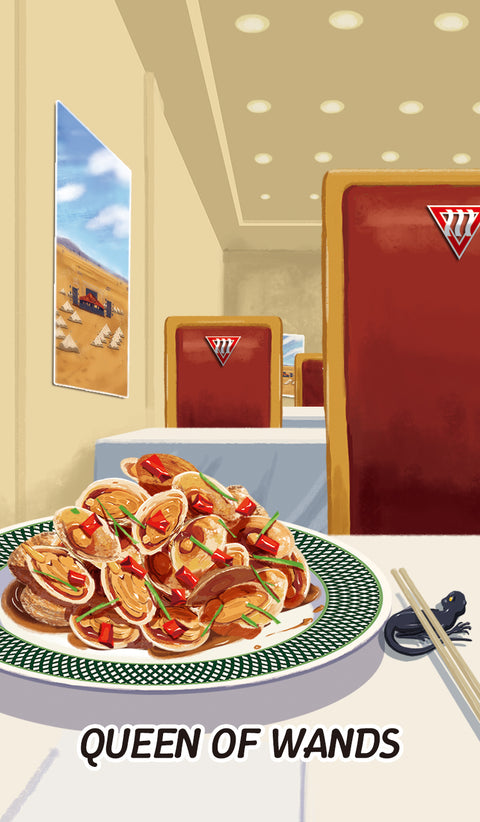 Chinese Cuisine Tarot – Queen of Wands