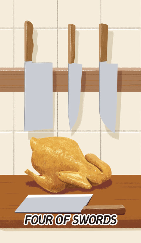 Chinese Cuisine Tarot – Four of Swords