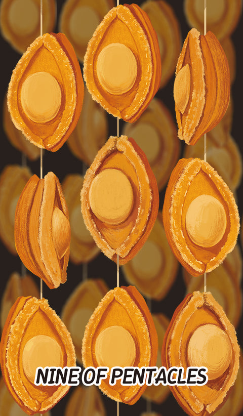 Chinese Cuisine Tarot – Nine of Pentacles