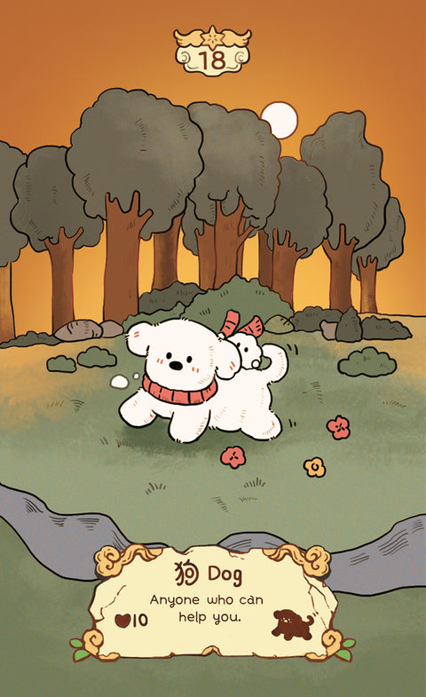 Cloud Rune Legend Lenormand – Dog