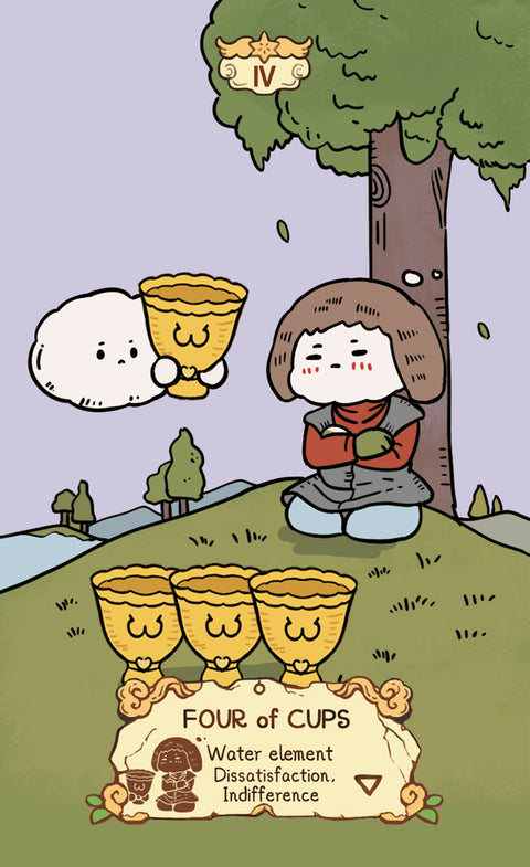 Cloud Rune Legend Tarot – Four of Cups