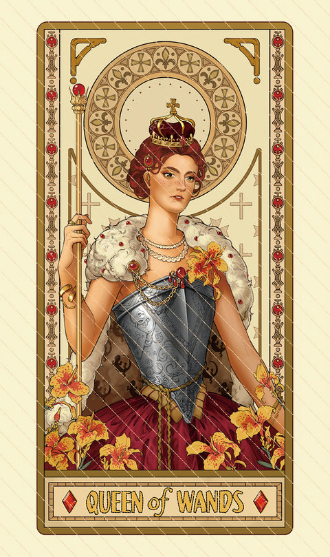 Dawn of Dreams Tarot – Queen of Wands