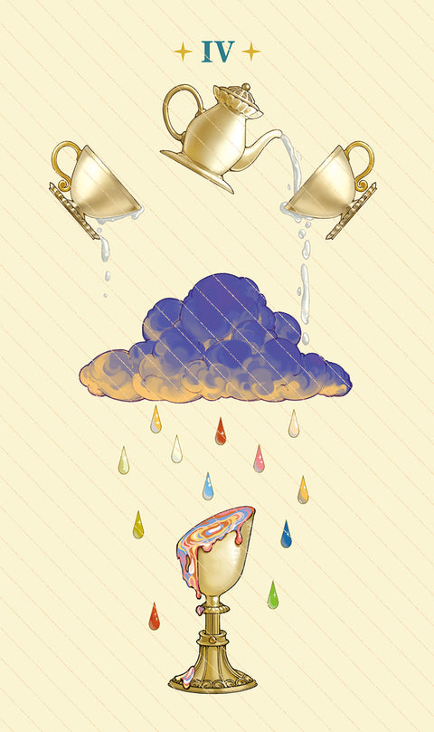 Dawn of Dreams Tarot – Four of Cups