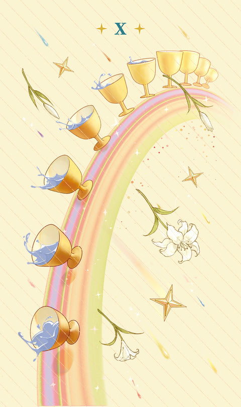 Dawn of Dreams Tarot – Ten of Cups
