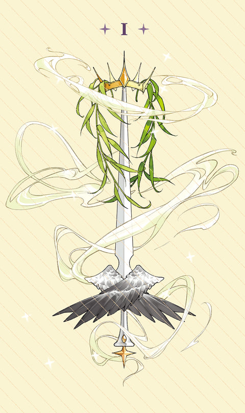Dawn of Dreams Tarot – Ace of Swords