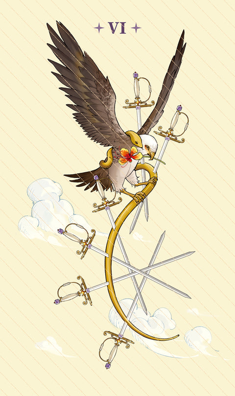 Dawn of Dreams Tarot – Six of Swords